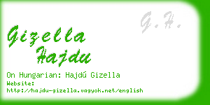 gizella hajdu business card